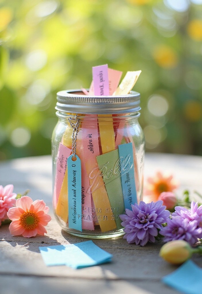 13 Adorable Christian Spring Crafts for Kids That Will Spark Their Imagination (Watch Out for #7!) - 11. Spring-Themed Prayer Jars