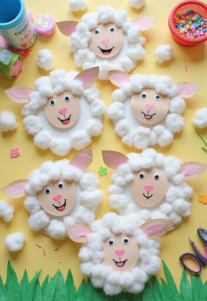 13 Adorable Christian Spring Crafts for Kids That Will Spark Their Imagination (Watch Out for #7!) - 12. Paper Plate Lambs