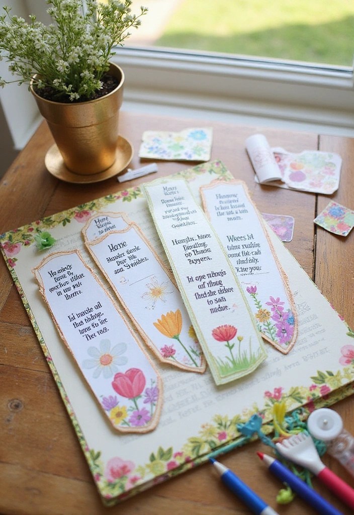 13 Adorable Christian Spring Crafts for Kids That Will Spark Their Imagination (Watch Out for #7!) - 6. Spring-Themed Scripture Bookmarks