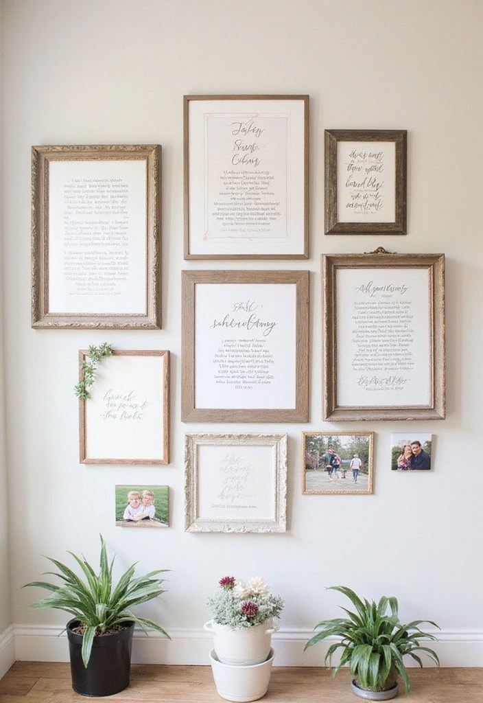 15 Inspiring Christian Family Decor Ideas That Will Fill Your Home with Love! - 1. Scripture Wall Art