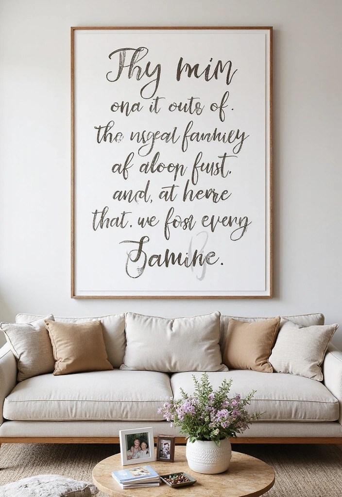 15 Inspiring Christian Family Decor Ideas That Will Fill Your Home with Love! - 11. Family Mission Statement Art