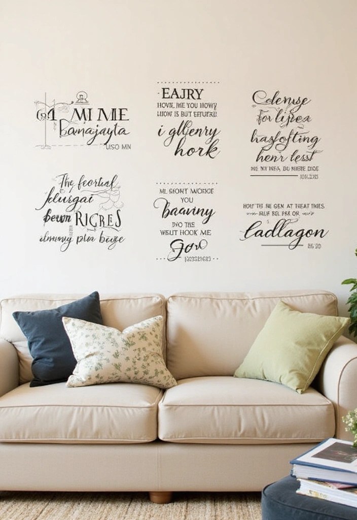 15 Inspiring Christian Family Decor Ideas That Will Fill Your Home with Love! - 7. Inspirational Wall Decals