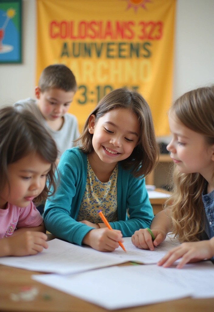 22 Bible Verses for Kids to Share Their Faith with Friends! - 10. Colossians 3:23 - Work Heartily