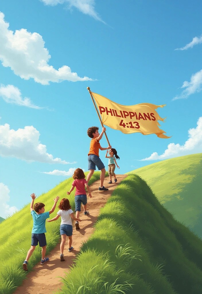 22 Bible Verses for Kids to Share Their Faith with Friends! - 2. Philippians 4:13 - Strength in Faith