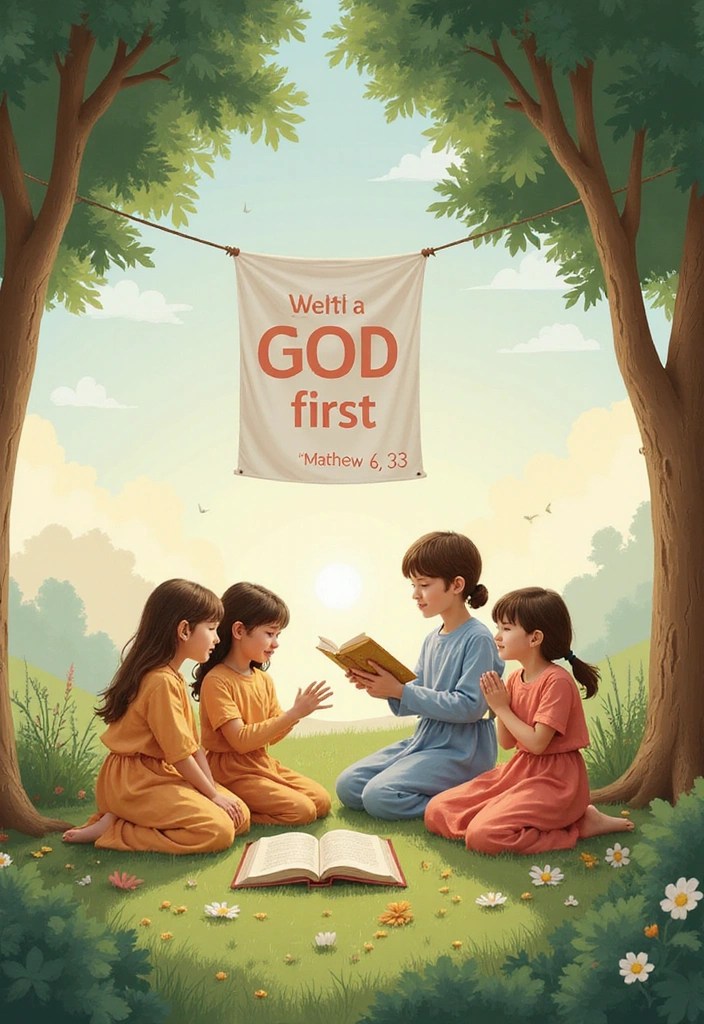 22 Bible Verses for Kids to Share Their Faith with Friends! - 21. Matthew 6:33 - Seek First the Kingdom